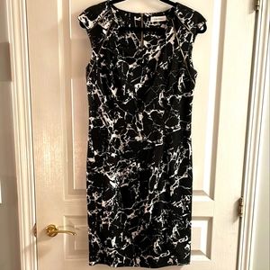 CK Black and white tailored dress